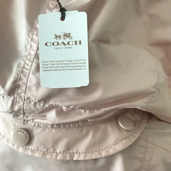 Coach pink windbreaker jacket medium - Picture 4 of 16